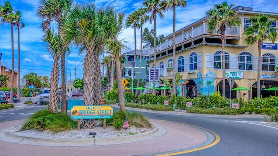 Historic Bridge Street on Anna Maria Island, Florida
