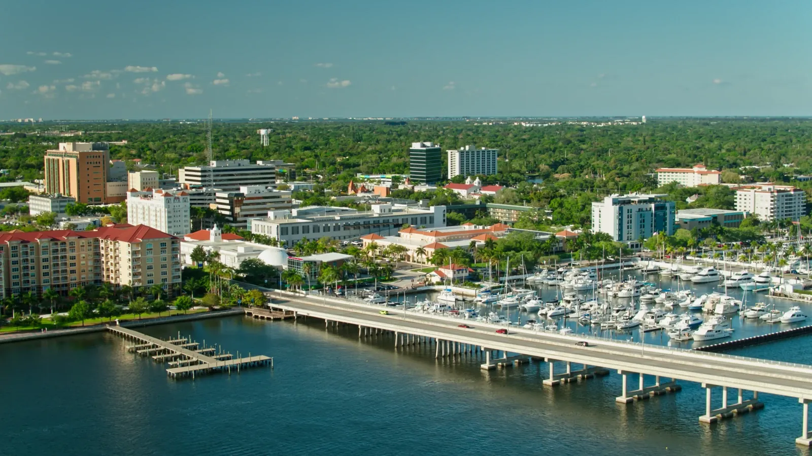 Downtown Bradenton, Florida along the Manatee River